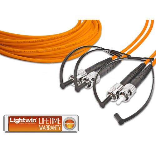 LDP-62 ST-ST 10.0 Lightwin Lightwin High Quality Duplex LWL Patchkabel, Mul Produktbild Front View L