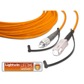 LSP-62 FC-SC 1.0 Lightwin Lightwin High Quality Simplex LWL Patchkabel, Multimo Produktbild front M
