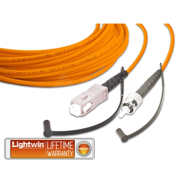 LSP-62 SC-ST 2.0 Lightwin Lightwin High Quality Simplex LWL Patchkabel, Multimo Produktbild front M