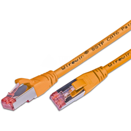 PKW-PIMF-KAT6 0.5 OR Wirewin Wirewin KAT6 Patchkabel   RJ45 S/FTP, LSOH oran Produktbild