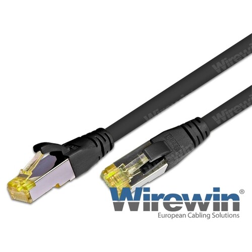 PKW-PIMF-KAT6A 1.0 SW Wirewin Wirewin KAT6A High Quality Patchkabel, S/FTP, s Produktbild