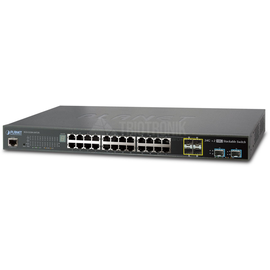 SGS-5220-24T2X Planet IPv4/IPv6, L2+, 24 Port 10/100/1000Mbps TP with 4  Shared Produktbild