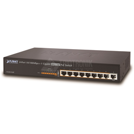 FGSD-910P Planet 13 8 Port 10/100 Ethernet 802.3af POE Switch with  1 Por Produktbild