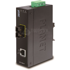 IFT-802T Planet IP30 Slim type Industrial Fast Ethernet Media Converte Produktbild front M