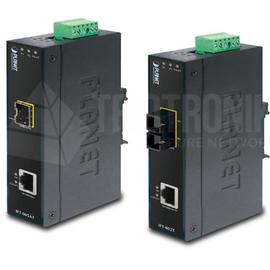 IFT-802TS15 Planet IP30 Slim type Industrial Fast Ethernet Media Converte Produktbild