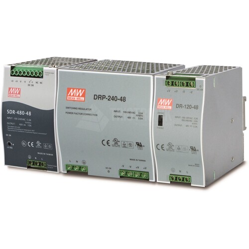 PWR-120-48 Planet 48V, 120W Din Rail Power Supply (DR-120-48) Produktbild Front View L