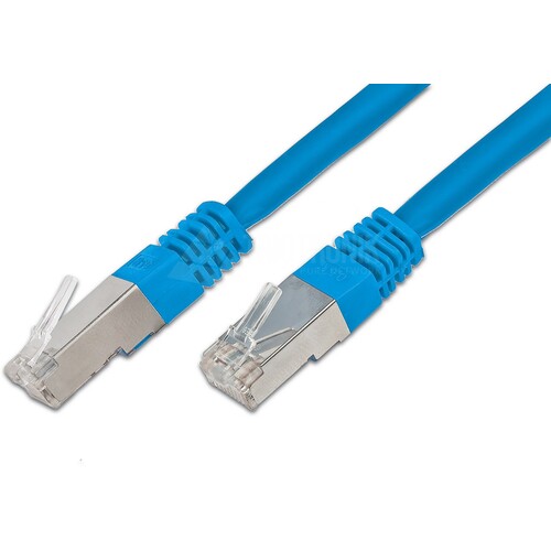 PKN-STP-KAT6 0.5 BL Wirewin KAT6 Patchkabel RJ45 S/FTP, LSOH blau, Länge Produktbild Front View L