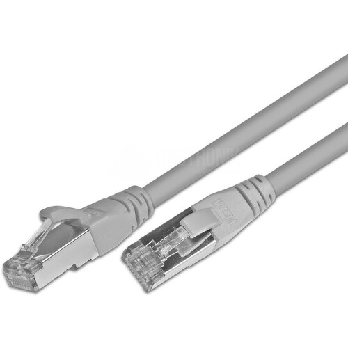 PKW-STP-K5E 0.25 Wirewin Patchkabel RJ45 F/UTP KAT5E, grau, 0,25m Produktbild