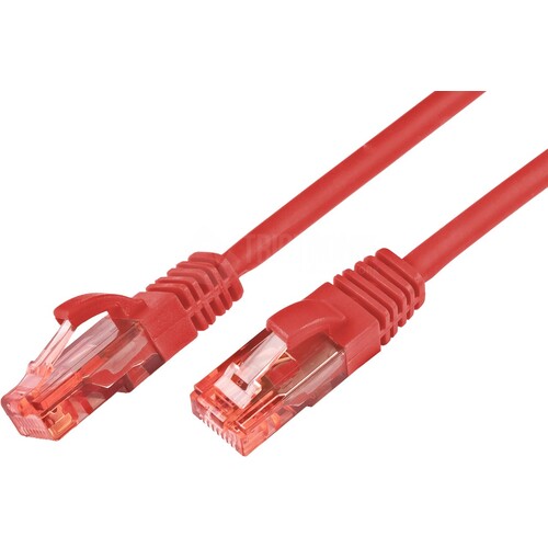 PKW-UTP-KAT6 0.25 RT Wirewin Wirewin KAT6 Patchkabel   RJ45 U/UTP, LSOH rot, Produktbild