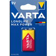 04722101401 VARTA LONGLIFE Max Power 9V (1STK.-BL.) E-Block Batterie Produktbild