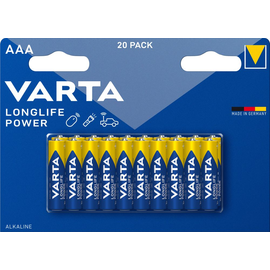 04903121420 VARTA LONGLIFE Power AAA (20STK.-BL.) Micro Batterie Produktbild