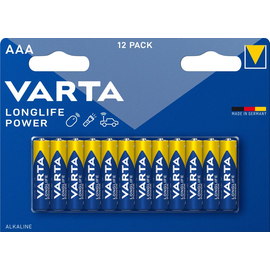 04903121482 VARTA LONGLIFE Power AAA (12STK.-BL.) Micro Batterie Produktbild