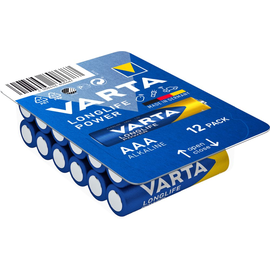 04903301112 VARTA LONGLIFE Power AAA (12STK.-BL.) Big Box Micro Batterie LR03 Produktbild