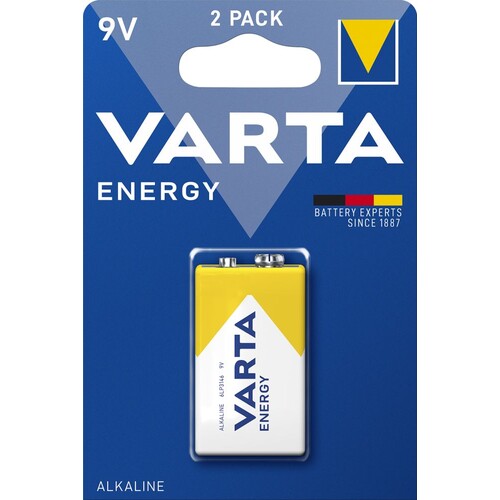 04122229411 VARTA ENERGY 9V (1STK.-BL.) E-Block Batterie Produktbild Front View L