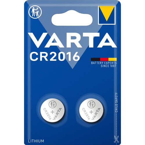 06016101402 VARTA ELECTRONICS CR2016 (2STK.-BL.) Lithi.Knopfzellenbatterie 3V Produktbild