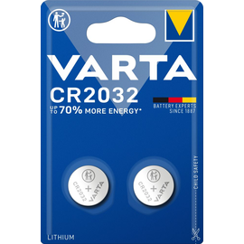 06032101402 VARTA ELECTRONICS CR2032 (2STK.-BL.) Knopfzellenbatterie Produktbild