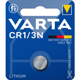 06131101401 Varta Lihium Coin CR1/3N 3V Lithium Knopfzellenbatterie(1Stk.Bl.) Produktbild