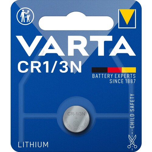 06131101401 Varta Lihium Coin CR1/3N 3V Lithium Knopfzellenbatterie(1Stk.Bl.) Produktbild