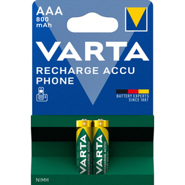 58398101402 VARTA RECHARGE ACCU Phone AAA 800mAh Blister 2 Produktbild