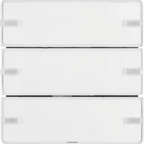 80143329 Berker KNX Tastsensor 3-Fach Komfort Q.1/Q.3 Polarweiß samt Produktbild Front View L