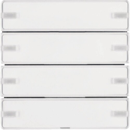 80144329 Berker KNX Tastsensor 4-Fach Komfort Q.1/Q.3 Polarweiß samt Produktbild Front View L