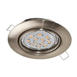 94242 Eglo LED EINBAU SPOT GU10 5W/400lm, RUND NICKEL-MATT-SCHWENKB. Produktbild