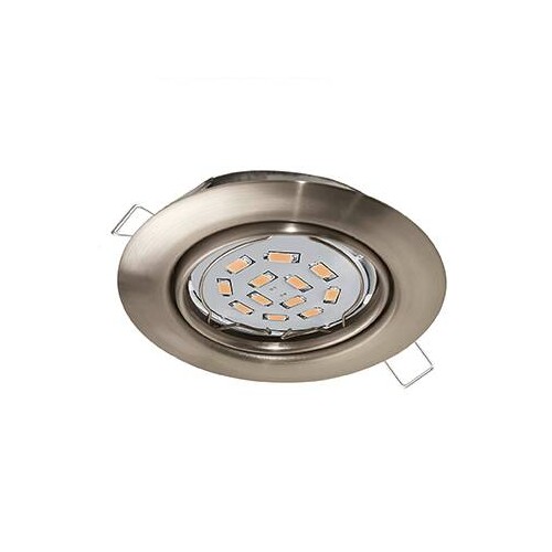 94242 Eglo LED EINBAU SPOT GU10 5W/400lm, RUND NICKEL-MATT-SCHWENKB. Produktbild Front View L