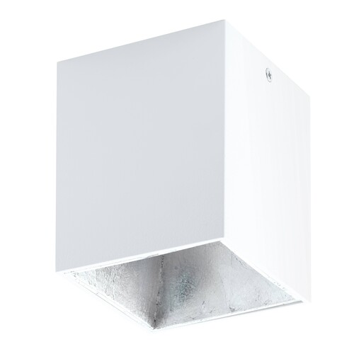 94499 Eglo LED DL 100X100 WEISS/SILBER POLASSO Produktbild Front View L