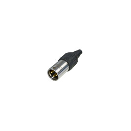 NTR-NC3MX Neutrik XLR Kabelstecker 3 polig vernickeltes Gehäuse silber Produktbild