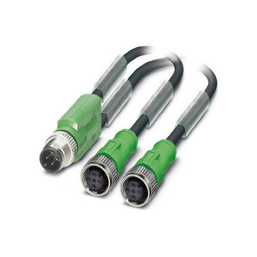 1510722 Phoenix Sensor/Aktor-Kabel SAC-4P-M12Y/2x0,3-PUR/M12FS Produktbild