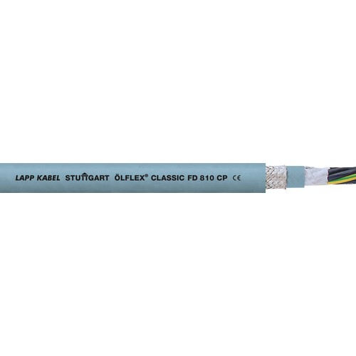 0026419 ÖLFLEX CLASSIC FD 810 CP 2X0,75 PVC-PUR-Schleppkettenleitung geschirmt Produktbild Front View L