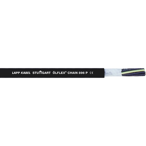 1023229 ÖLFLEX CHAIN 896P 4G1,5 PUR-Schleppkettenleitung SCHWARZ Produktbild Front View L