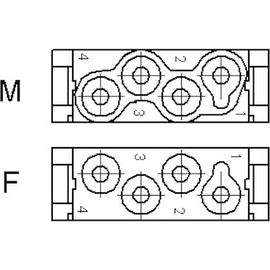 10399100 EPIC MCB 4 CM STECKDOSENMODUL Produktbild