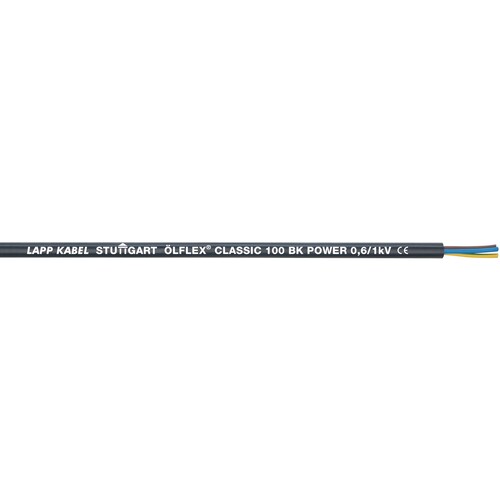 1120469 ÖLFLEX CLASSIC 100 schwarz 3G2,5 0,6/1 kV Steuerleitung UV-beständig Produktbild Front View L