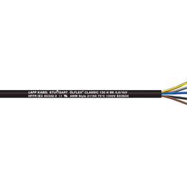 1123441 ÖLFLEX CLASSIC 130H schwarz 5G10 Steuerleitung 0,6/1kV hal.-frei, UV-best Produktbild front M