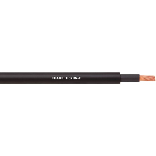1600098 H07RN-F 1X6 schwarz Gummischlauchleitung Produktbild Front View L