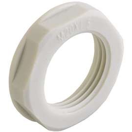 8255.40 Agro AGRO Gegenmutter PA6 M40 hellgrau RAL 7035 Produktbild front M