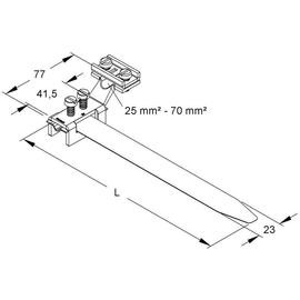 38/1 Kleinhuis KLEINHUIS Erdungsbandschellen            25 48mm Produktbild