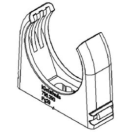 796.090 Kleinhuis KLEINHUIS RO Clip Schelle PG9/NW13/M16 hellgrau Produktbild front M