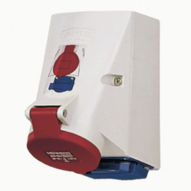 1651 Mennekes MENNEKES Doppelbox CEE/SCHUKO+Sicherung 1x32A 5p 400V 6h Produktbild front M