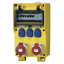 70426 Mennekes MENNEKES EverGUM Kombi LITTLE gelb 3xSSTD 2x16/5 IP44 +A Produktbild front M