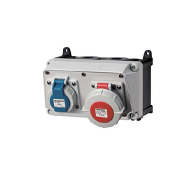 910237 Mennekes MENNEKES Steckdosen Kombi AMAXX 1        1xSSTD 1x16/5 IP67 Produktbild