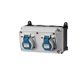 910274 Mennekes MENNEKES Steckdosen Kombi AMAXX 1        2xSSTD IP67 Produktbild
