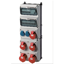 950512 Mennekes MENNEKES Steckdosen Kombi AMAXX 5 2xSSTD 3x16/5 2x32 Produktbild front M