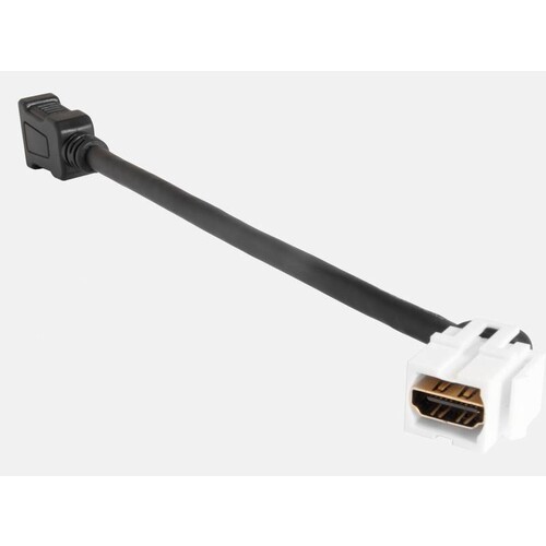 17010652 Rutenbeck RUTENBECK HDMI Keystone (Buchse/Buchse), mit Kabelpeit Produktbild Front View L