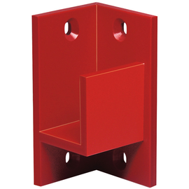 700098 DEHN Halter f. Absperrbalken32x46 Kunststoff f. Wandbefestigung(1SA=2Stk.) Produktbild front M