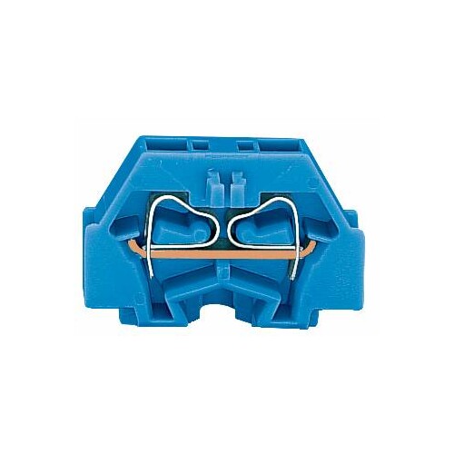 260-304 WAGO 2-L.KLEMME 1,5 QMM BLAU M.FLANSCH Produktbild Front View L