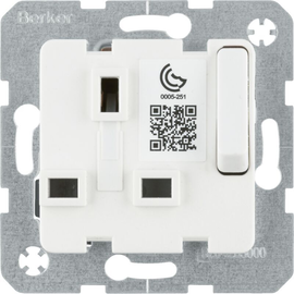 53420219 Berker BERKER SD Einsatz mit Schutzkontakt für British Standard abs Produktbild front M