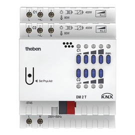 T4940270 Theben KNX Universaldimmaktor 2f. DM2T REG Produktbild