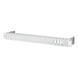 130920-00KE Metz Connect19" Modulträger Keystone 1HE 24-Port Grau leer gesch. Produktbild